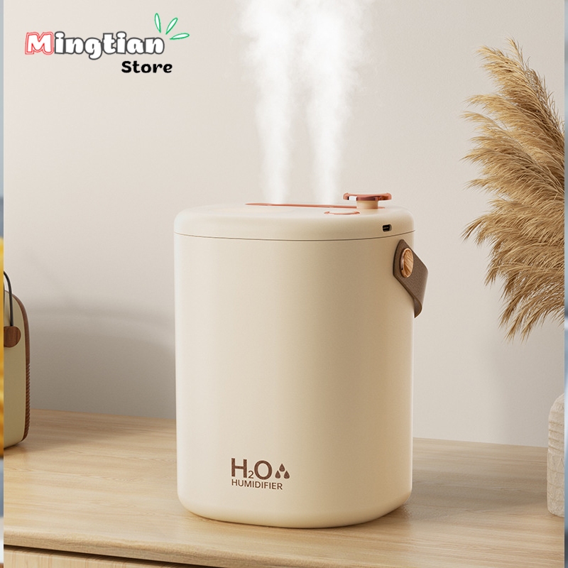 Máy phun sương tạo ẩm tinh dầu Mingtian H808 1200ml, 2 lõi phun tích hợp đèn kèm quai treo