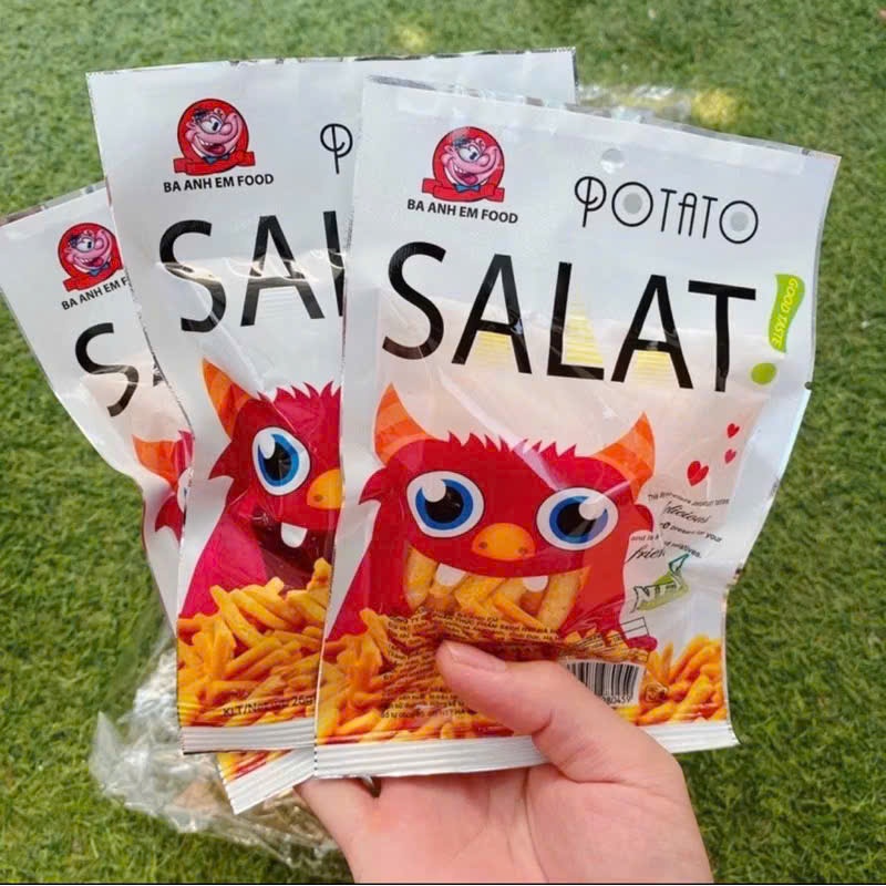 Snack salat que, potato salat Ba Anh Em Food MOLAGO FOODS