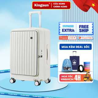 Vali kéo du lịch cao cấp K001 033 size 20 24 Kingsun  bảo hành 5 năm 