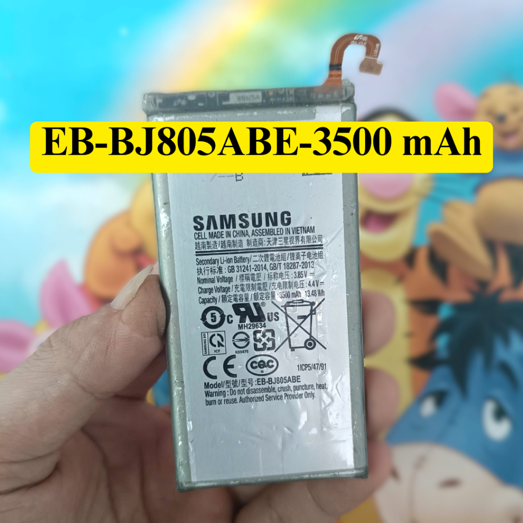 Pin Samsung J8 Plus / J805 / J810 / A6 Plus / A605 (EB-BJ805ABE) zin cũ bóc máy,còn hoạt dộng tốt