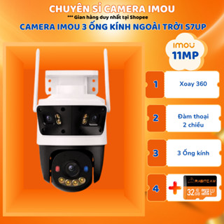 Camera Wifi Imou 3 mắt TRIPLE S7UP 11MP (3MP+3MP+5MP) TÍCH HỢP ALGO PLAY & 2 KHE THẺ NHỚ - Bảo hành 2 năm CHÍNH HÃNG