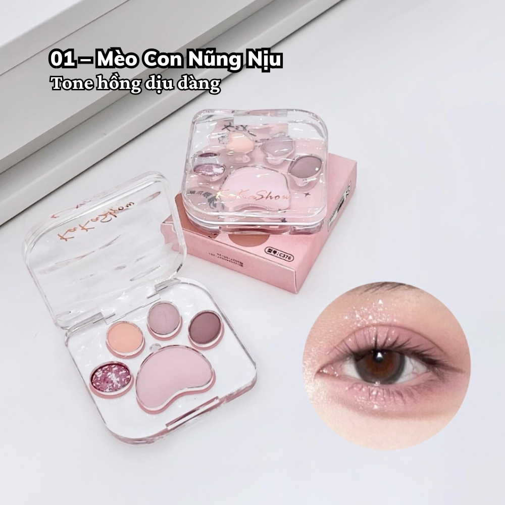 Ảnh 4 của Bảng phấn mắt BEABIAI chất phấn mịn lì, không trôi, không lem, lên màu chuẩn
