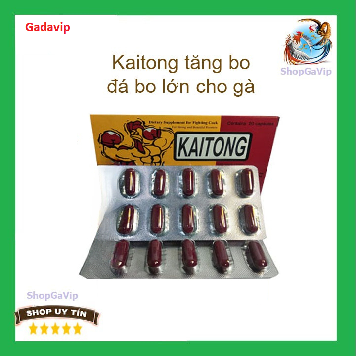 Kaitong tăng bo đá cho gà hộp 2 vì 20vien