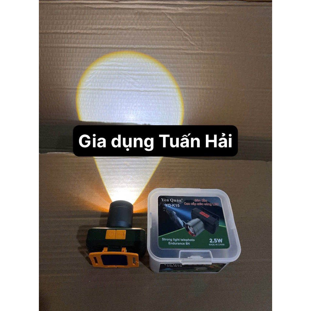 👉Đèn Pin đội đầu led YQ-K15 Yến Quân ( size nhỏ)