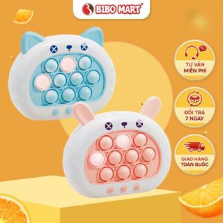 Đồ chơi pop it, máy chơi game bấm nút theo đèn nhạc luyện phản xạ cho bé Bibomart