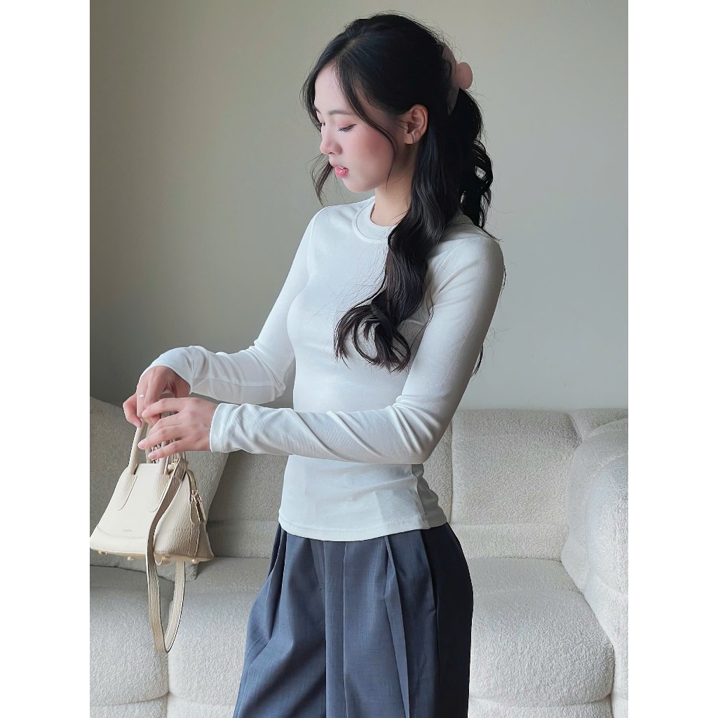 Áo thun cổ tròn dáng body chất vải tiêu Miho House | BigBuy360 - bigbuy360.vn