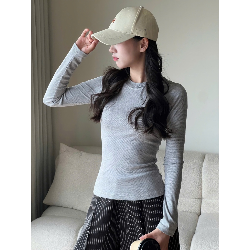 Áo thun cổ tròn dáng body chất vải tiêu Miho House | BigBuy360 - bigbuy360.vn