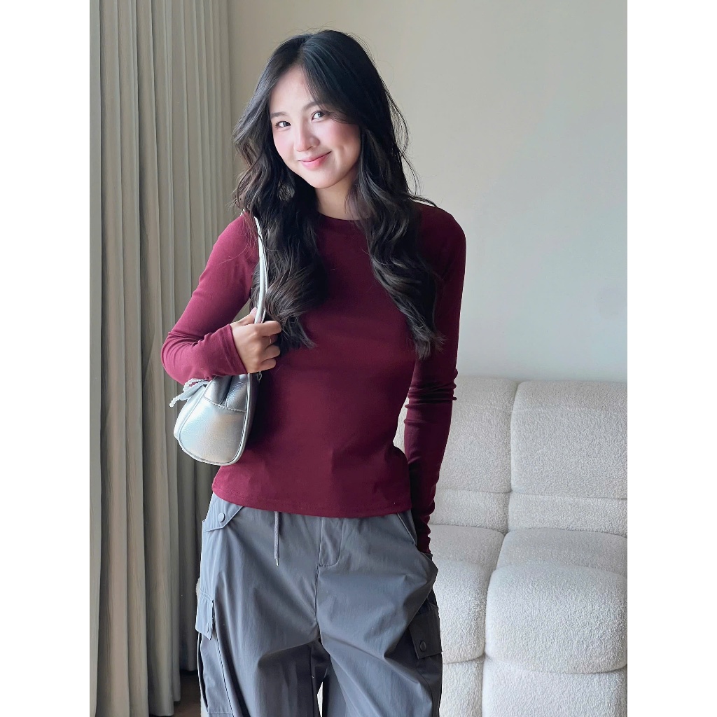 Áo thun cổ tròn dáng body chất vải tiêu Miho House | BigBuy360 - bigbuy360.vn