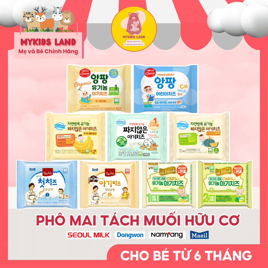 [DATE MỚI] [Kèm Đá Khô] Phô Mai Tách Muối Hữu Cơ Namyang DEVINCH - Dongwon DENMARK Hàn Quốc Cho Bé Ăn Dặm Từ 6 Tháng
