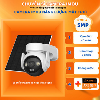  Camera Imou WIFI 4G PT Pin năng lượng mặt trời 5MP IPC-B7ED-5M0TEA-EU FSP14 Hỗ trợ hồng ngoại 20m Đàm thoại 2 chiều 