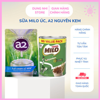  Sữa Milo + A2 Nguyên Kem Úc Bổ Sung Năng Lượng Tăng Cân ,Phát Triển Chiều Cao Dành Cho Bé Trên 2y 