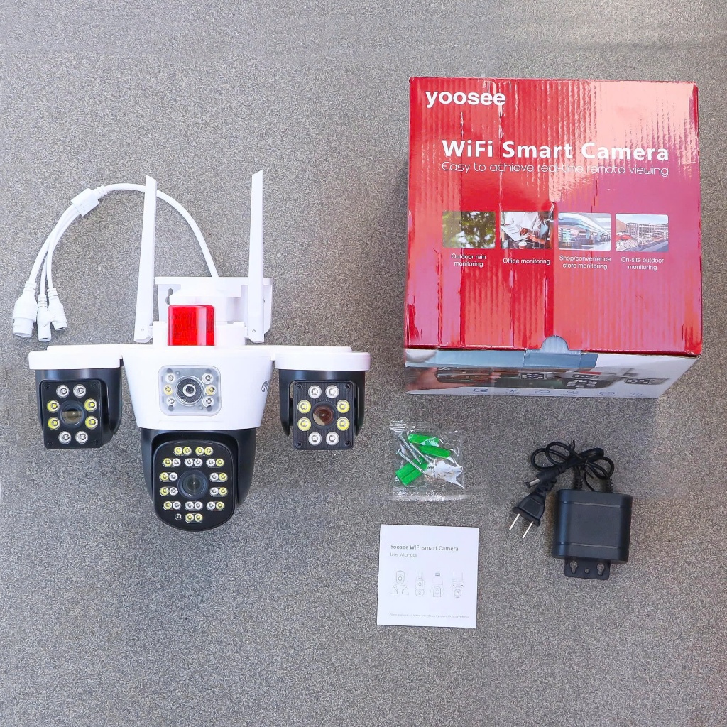 Camera Yoosee 3 MẮT MÁY BAY ĐỘC LẬP 18MP, xoay 3 mắt cùng lúc đa chiều, đầy đủ tính năng, bảo hành 1 năm CHÍNH HÃNG | BigBuy360 - bigbuy360.vn