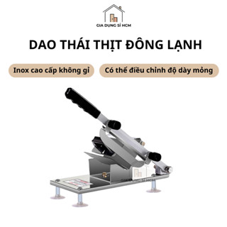 Dao Thái Thịt Đông Lạnh Loại Nhỏ Chất Liệu Inox Cao Cấp Máy Thái Thịt Đa Năng 14.5x127cm