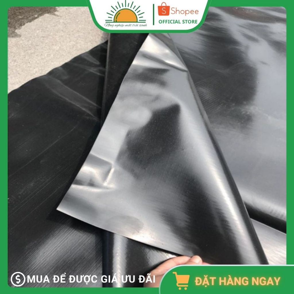 Bạt nuôi cá hdpe 0,3mm, khổ rộng 1-2-3-4-5m, bạt hdpe nuôi cá, bạt lót hồ cá, bạt lót ao hồ - Độ dài