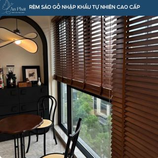  Rèm Sáo Gỗ Sồi Tự Nhiên Cao Cấp Mành Sáo Gỗ Nhập Khẩu Che Nắng Cách Nhiệt Dùng Cho Cửa Sổ 