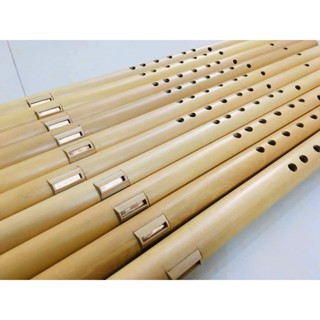 Sáo Mèo Nam 8 Lỗ Chuẩn Âm Phù Hợp Cho Người Mới Tập Chơi Sáo Dài 55cm Màu Vàng Âm Trầm Vang Chất Liệu Nứa TN Tone Đô