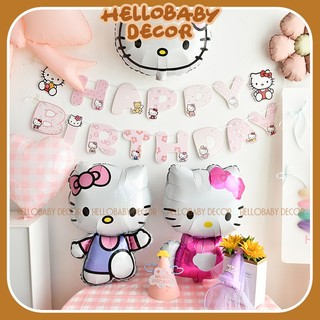 Bóng mèo Kity trang trí sinh nhật cho bé - decor tiệc - party