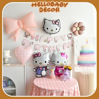 Bóng mèo Kity trang trí sinh nhật cho bé - decor tiệc - party