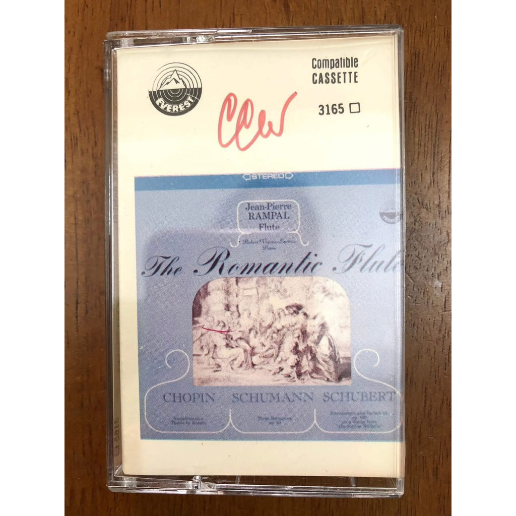 BĂNG CASSETTE - THE ROMANTIC FLUTE - CHOPIN, SCHUMANN, SCHUBERT Flute JEAN PIERRE RAMPAL