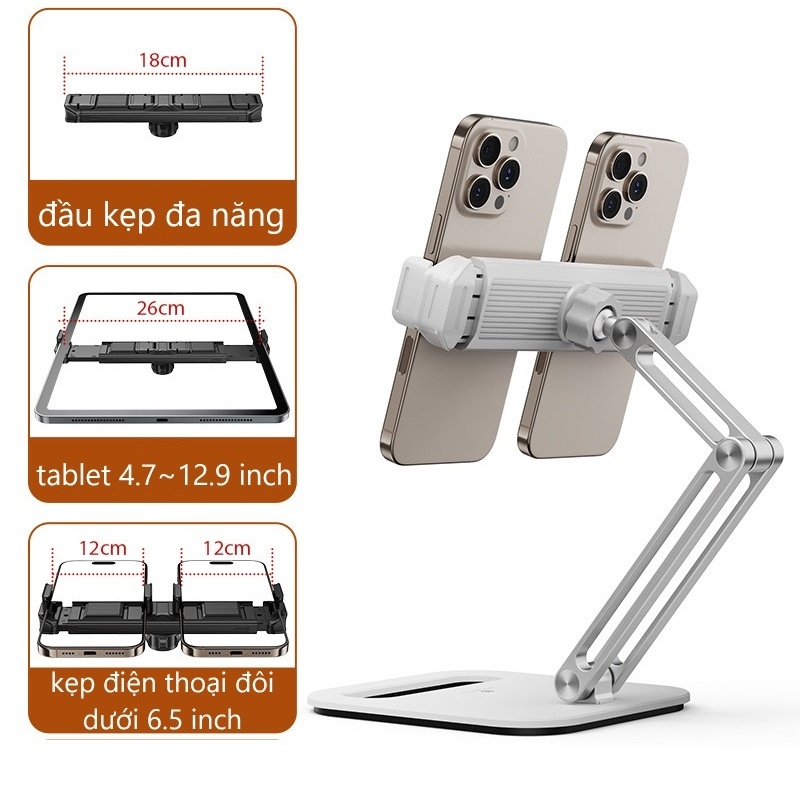 Đầu kẹp điện thoại, máy tính bảng dành cho giá đỡ iphone, iPad P47, P21, P86, P67, Z67