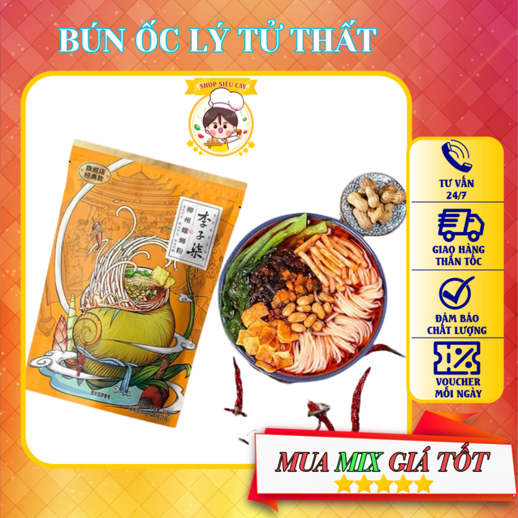Bún Ốc Lý Tử Thất 335gr-AnVatSieuCay