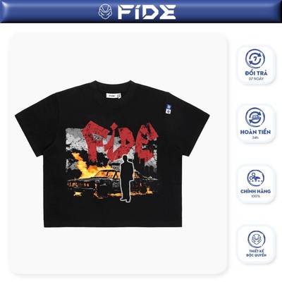 Áo thun FIDE BOXY phông boxy form rộng local brand nam nữ cổ tròn oversize - AT204