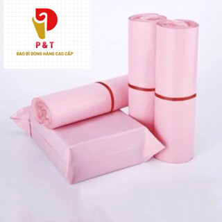 [ 1Kg Hồng Pastel] Túi Đóng Hàng Niêm Phong, Túi Đóng Gói Hàng Niêm Phong 3 Lớp P&T Dính Sẵn, Dày Dai