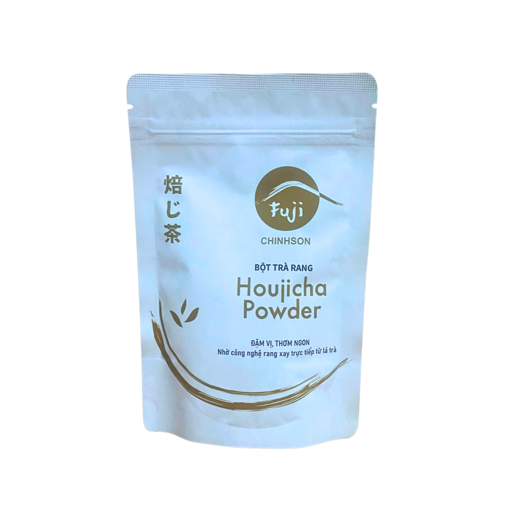 Fuji Houjicha Powder CHINHSON 50G/100G/500G - Bột Trà Rang Công Nghệ Nhật, Pha Đồ Uống, Làm Bánh Kem