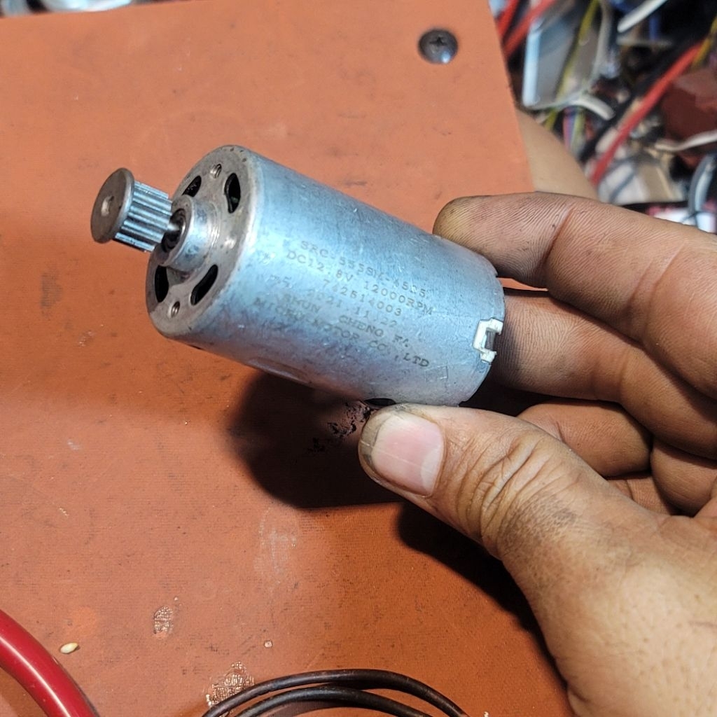 motor chổi quét máy hút bụi lau nhà. ryobi, hart....motor 555 550 12.8v 12000rpm