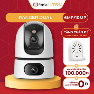 Camera 2 mắt trong nhà IMOU Ranger Dual 6MP/10MP - Tầm nhìn ban đêm có màu - S2XP-6M0WED/10M0WED