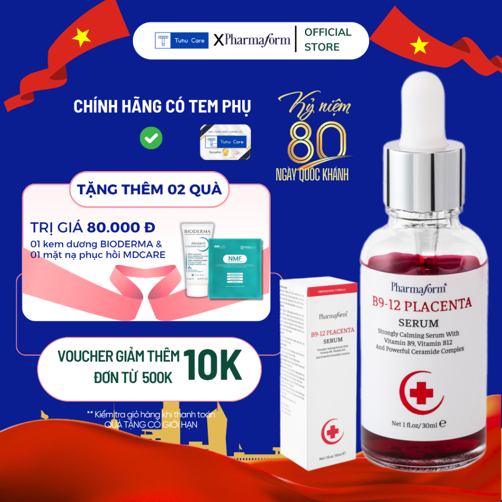 Tinh Chất Pharmaform B9-12 Placenta Serum Phục hồi da 30ml