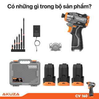 Máy Bắn vít Akuza CV160 - Máy bắn vít cao cấp - Nhỏ Gọn - Cực Khỏe, Không Chổi Than