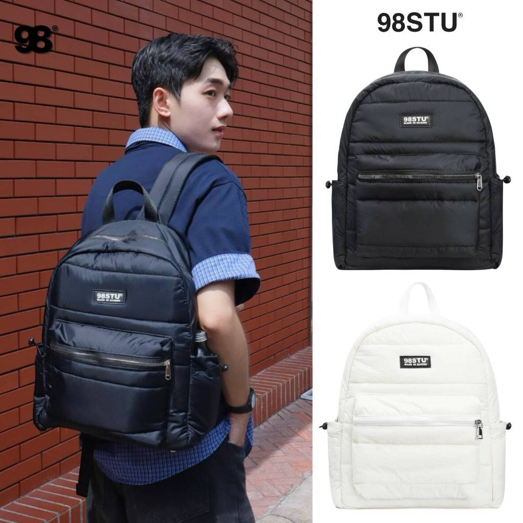 Balo Cloudie 98stu chần bông thời trang cho nam nữ gọn nhẹ đựng laptop 15 inch chống nước