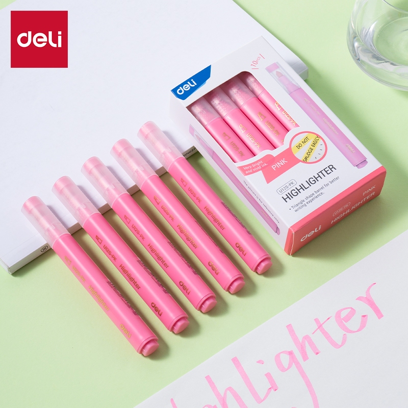 [Hỏa tốc Hcm] BÚT NHỚ DÒNG/Bút dạ quang DELI EU12S chính hãng