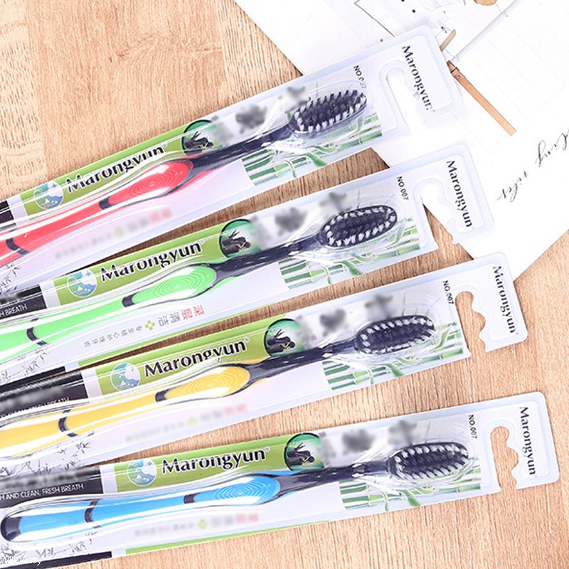 COMBO 30 Bàn Chải Đánh Răng Than Tre Hoạt Tính Marongyun, Bàn Chải Than Tre Hoạt Tính Mềm Mịn