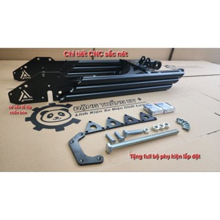 Gắp 3 ống CNC sơn tĩnh điện cao cấp cho xe điện độ ( lắp được nhiều loại xe )