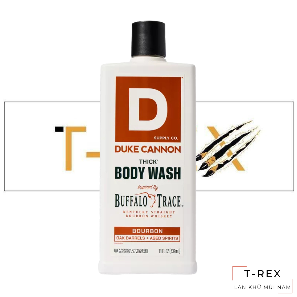 Sữa Tắm Duke Cannon Thick High-Viscosity Body Wash Buffalo Trace 517ML