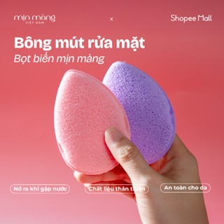 Bông Mút Rửa Mặt Bọt Biển Mịn Màng Chính Hãng Hình Giọt Nước Làm Sạch Sâu Da Mặt