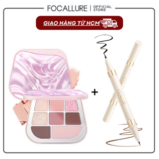 Focallure Bảng Phấn Mắt 8 Ô + Bút Kẻ Mắt Dạng Lỏng 2 Đầu