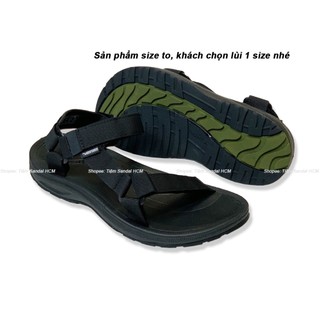 [ FORM TO KHÁCH ĐẶT LÙI 1 SIZE NHÉ ] Giày Sandal Vento Nam - NV25B Đen