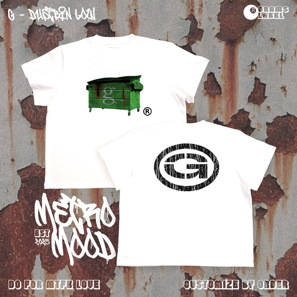 METRO MOOD G-BIN - Áo Custom Vẽ Tay - Áo Phông Unisex - Áo Phông Boxy- ÁO Custom theo yêu cầu - GRAM