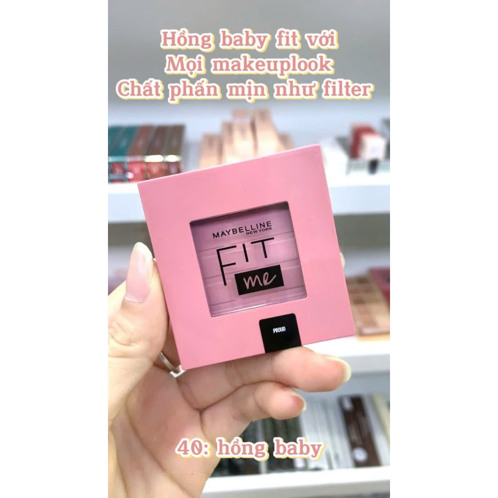 [AUTH 100%] PHẤN MÁ HỒNG MAYBELLINE FIT ME MONO BLUSH #40 PROUD