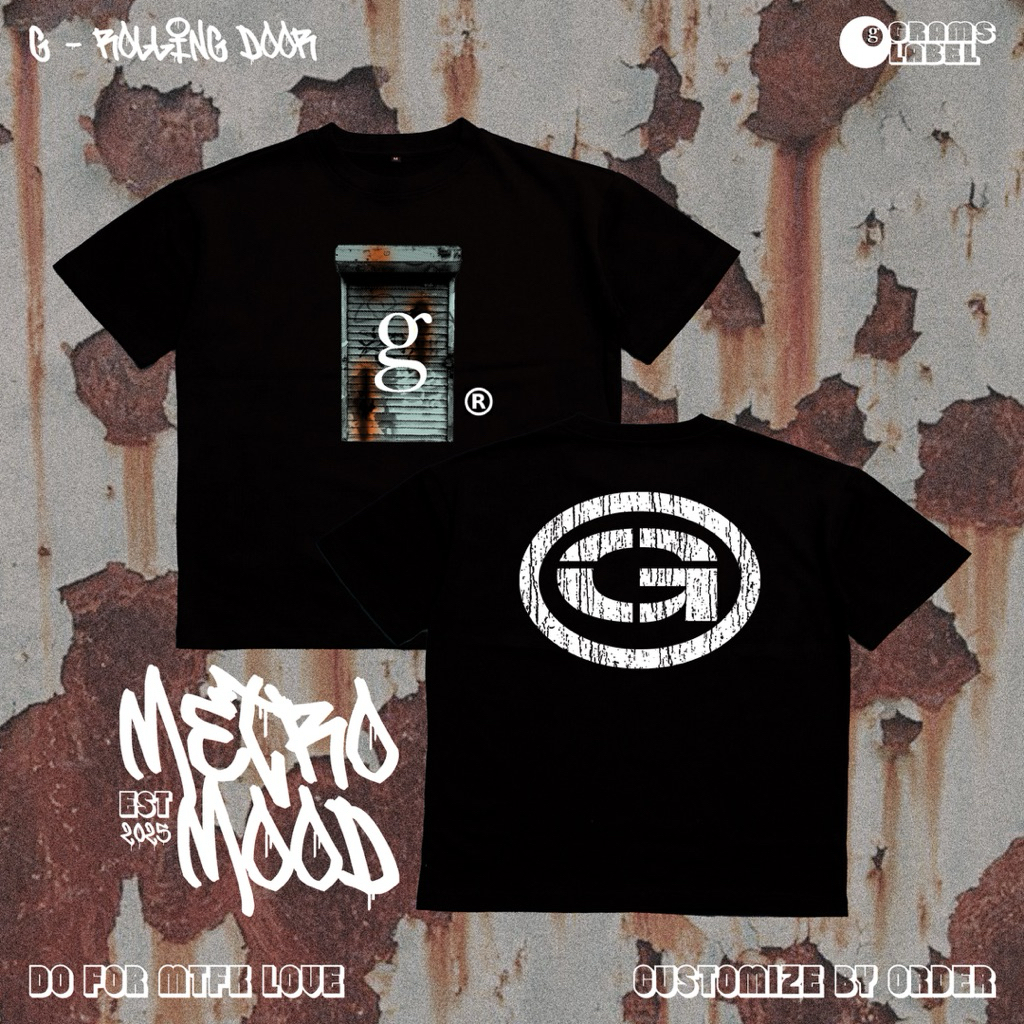 METRO MOOD G-ROLL - Áo Custom Vẽ Tay - Áo Phông Unisex - Áo Phông Boxy- ÁO Custom theo yêu cầu - GRA