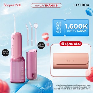 Máy Tăm Nước 2 Bình Thay Thế Halio UltraClean Express Hydro Floss - Kèm Túi Da