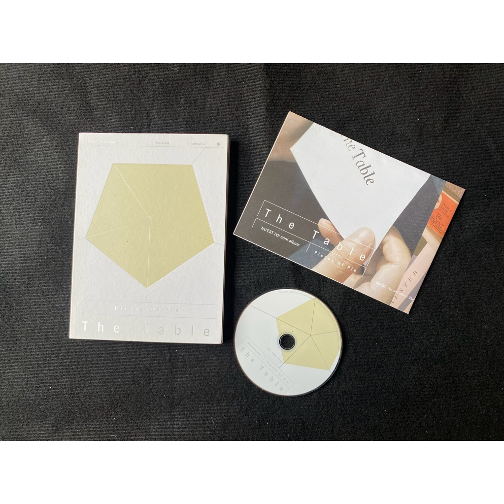 Nuest 7th mini album The table đã khui seal, gồm cd poster và photobook như hình