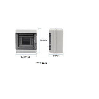 [Hàng cao cấp] Tủ điện nhựa chống nước 3-15 module