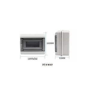 [Hàng cao cấp] Tủ điện nhựa chống nước 3-15 module