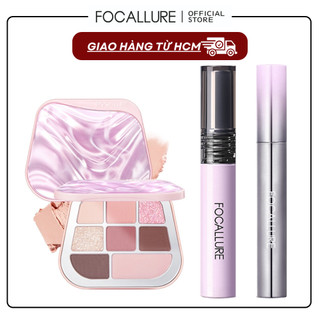  Combo Trang Điểm Mắt Gồm Có Bảng Phấn Mắt 8 Ô - Mascara Chân Mày và Mascara Cong Mi Tơi Tự Nhiên 