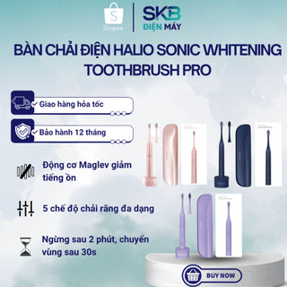 Bàn Chải Điện Làm Trắng Răng Halio Sonic Whitening Electric Toothbrush PRO - Bảo Hành 12 Tháng
