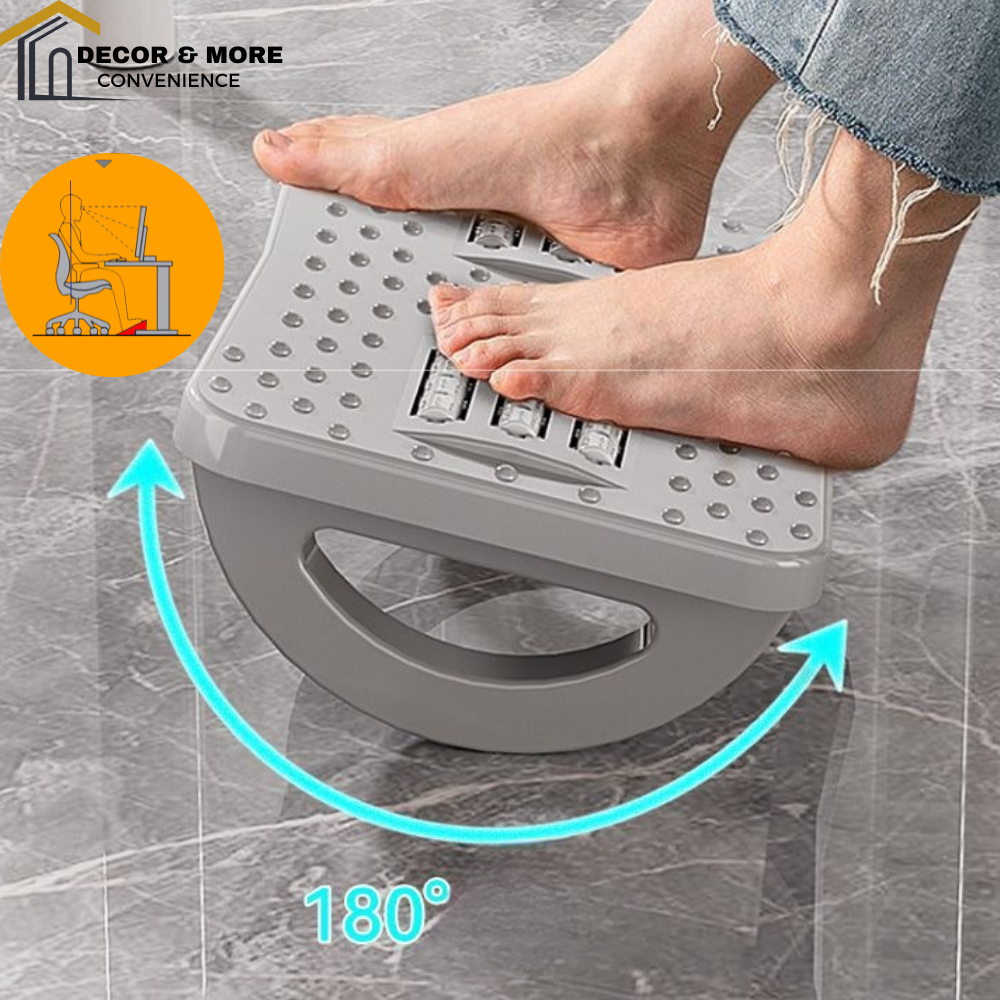 Ghế gác chân massage kê chân Công Thái Học dân văn phòng, sinh viên mát xa thư giãn giảm stress
